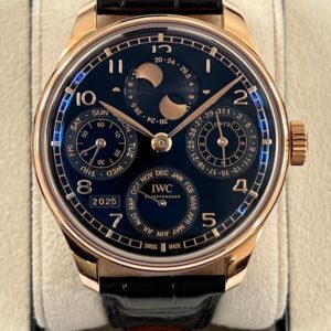 IWC Perpetual Calendar Rose Gold Black