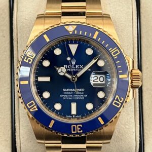 Rolex Submariner Yellow Gold Blue