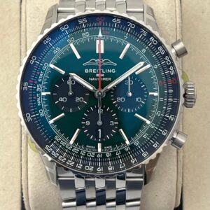 Breitling Navitimer 46mm Green Chronograph — AB0137241L1A1