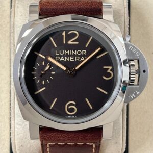 Panerai 44mm Luminor Stainless Steel Brown